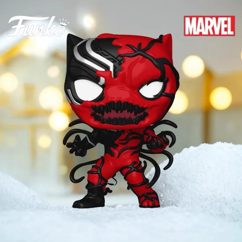 Funko Pop Original Genuine Marvel Venom Iron Man Captain America Black Panther Action Figure Toys for Boys Girls Gift