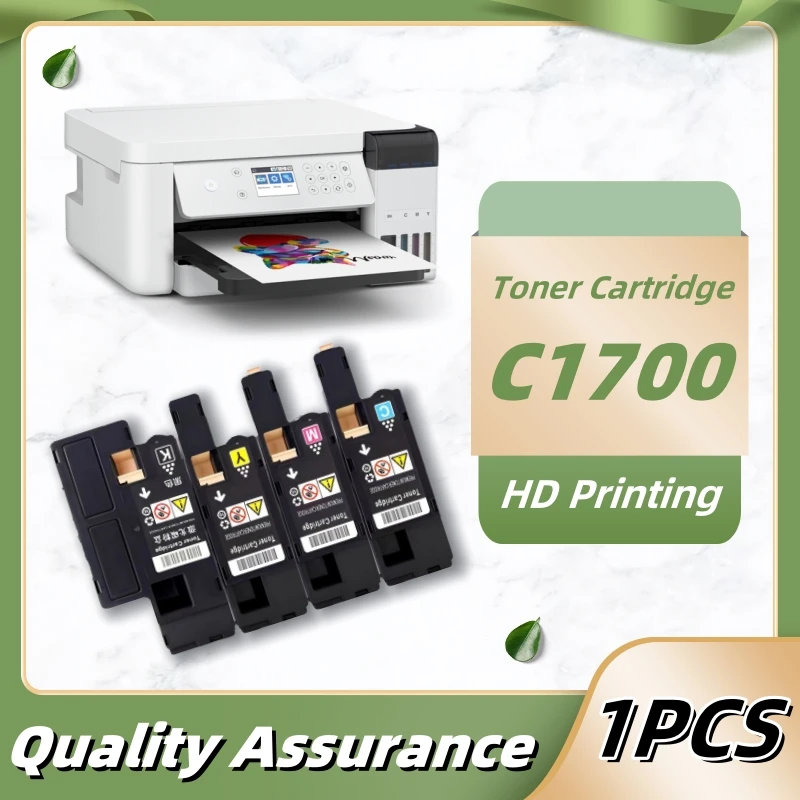 

C1700 4-цветный картридж с тонером, совместимый для Epson AcuLaser C1700 C1750N C1750W CX17NF 17N цветной лазерный принтер