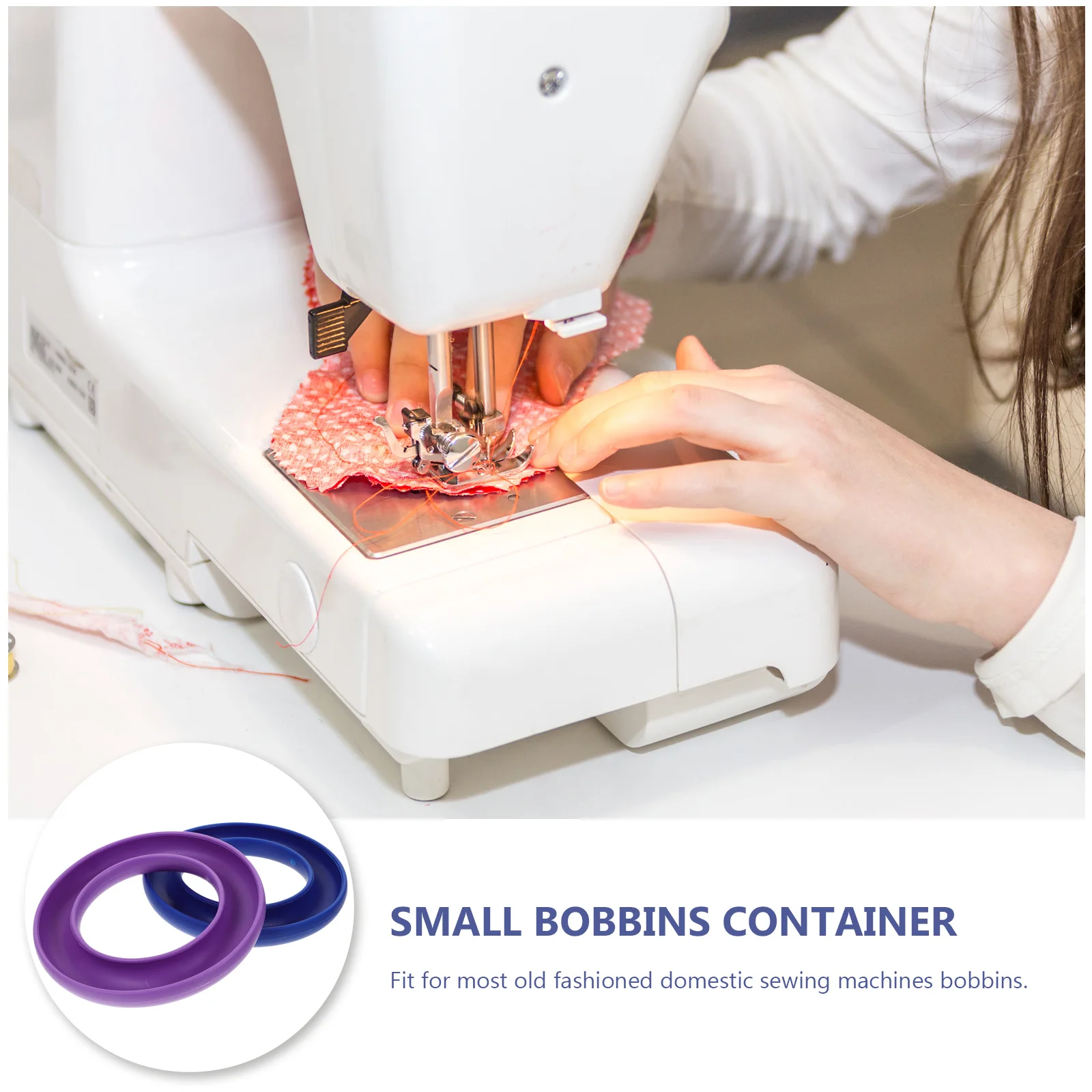 

2 pcs Silicone Bobbins Storage Box For Sewing Machine Dustproof Lightweight Case Fit Most Old Fashioned Domestic Thread Holders