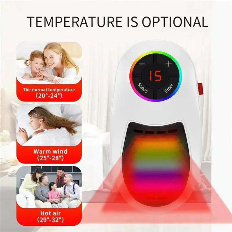 インテリジェントリモコンデスクトップPTCヒーター ポータブル急速加熱電気ヒーター