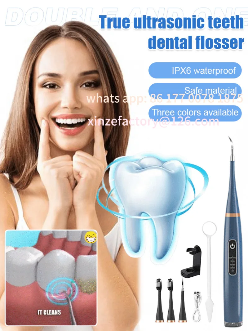 

Customizable Home Flosser Ultrasonic Tooth Cleaner Removes Yellow Teeth Deep Cleans And Cares For The Oral Cavity