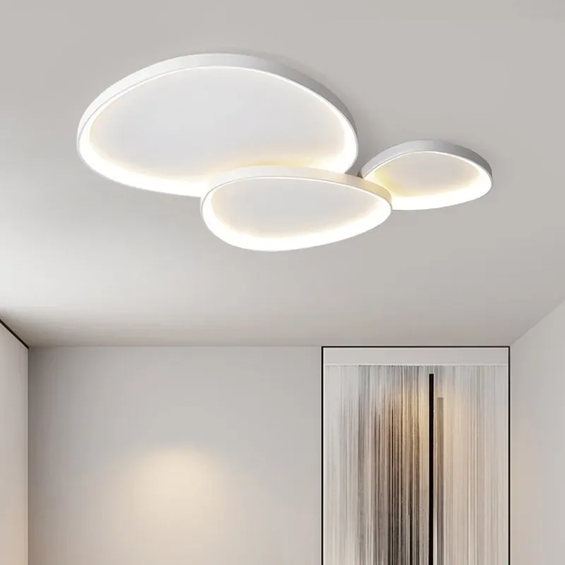 LED Preto/Branco Lâmpada Do Teto Lustres para Quarto Sala Cozinha Lustre Home Decor Lâmpadas Nordic Simples Iluminação Interior