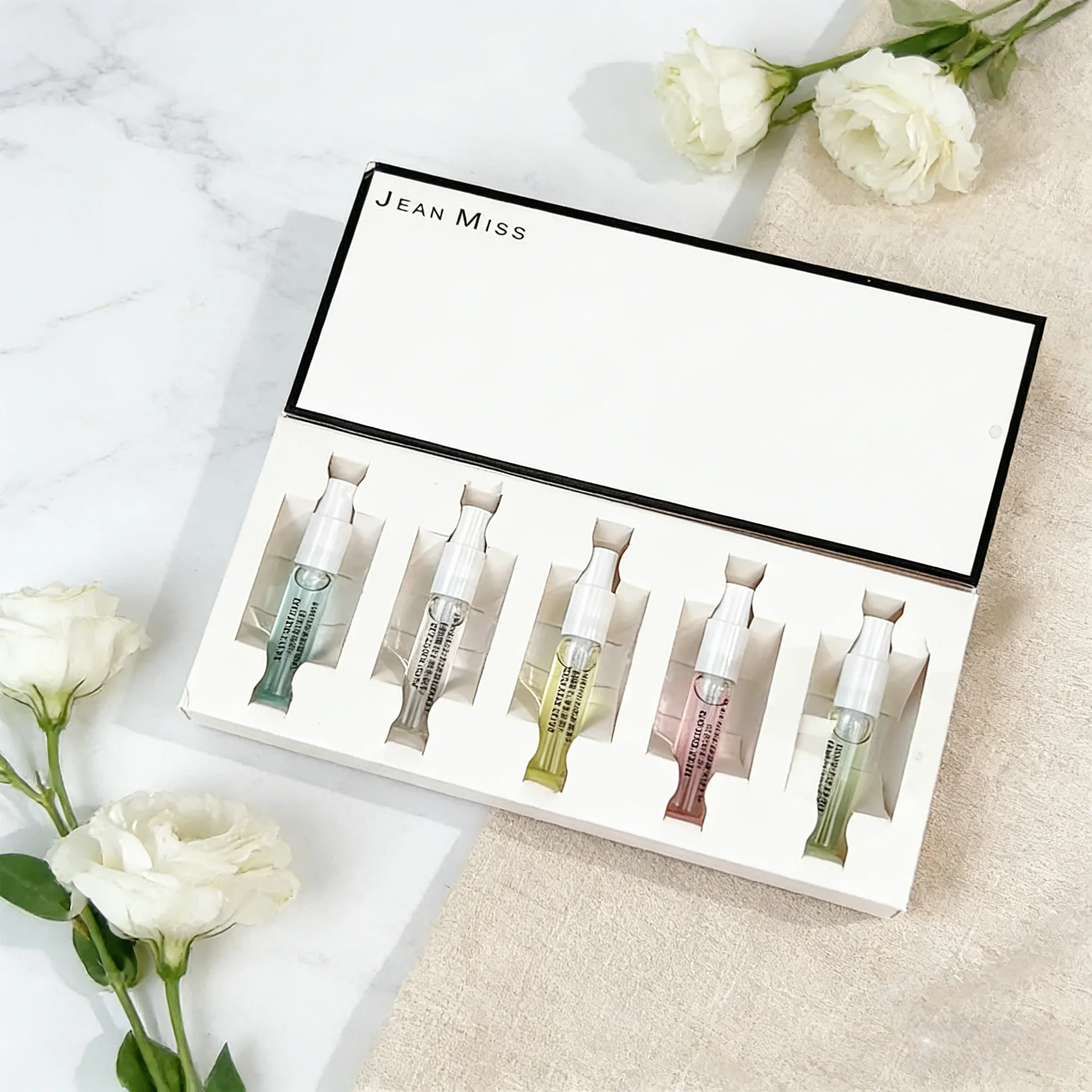 

Luxury JEAN MISS Ladies Perfume Gift Box 5 in 1 Long Lasting Elegant Floral Fruit Scent Premium Set For Wedding Birthday Gift