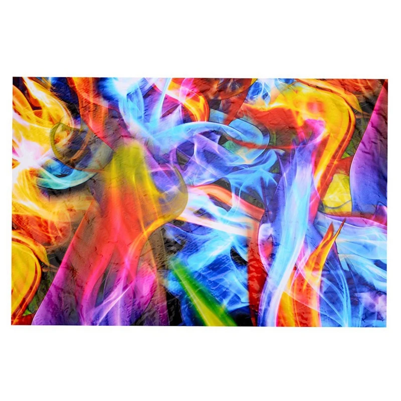 Rainbow Flames Hydrographic Film Water Transfer Printing Film Hydro Dip Film 50Cmx100cm