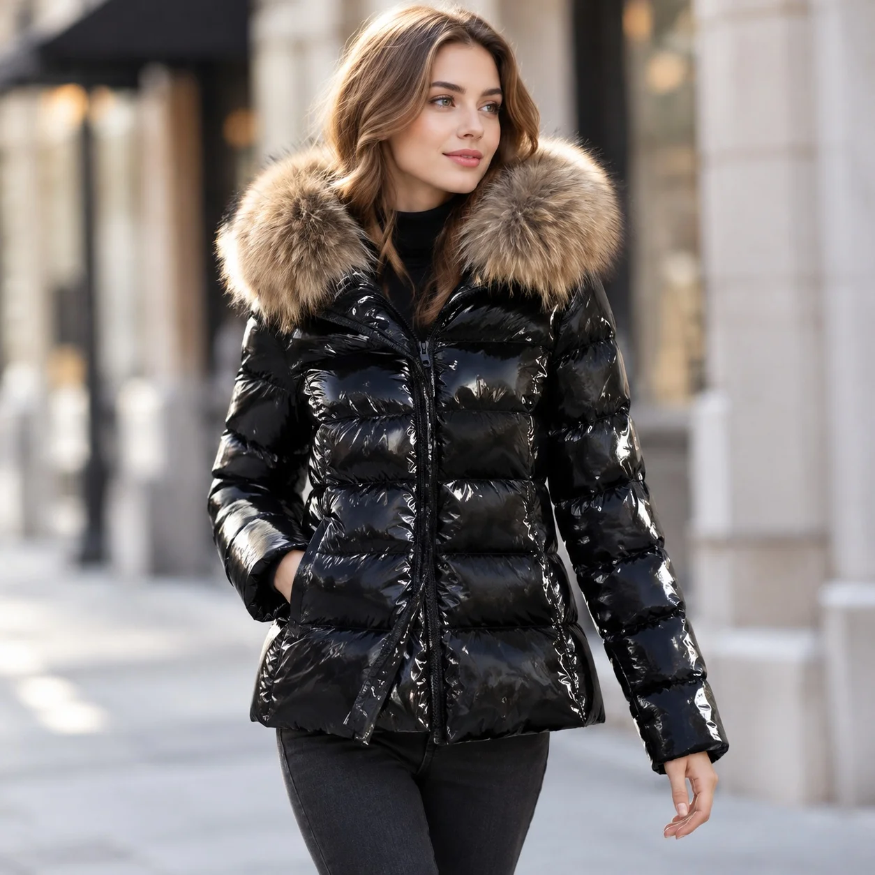 Casual Coat Long Sleeve Short Length Urban with Professional Elegance Regular Length Winter Collarless Urban Style Women Jacket