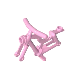 Blocchi da costruzione Gobricks GDS-90244 Telaio per bicicletta - Perno solido o cavo compatibile con LEGO 4719 Tecnico fai da te per bambini