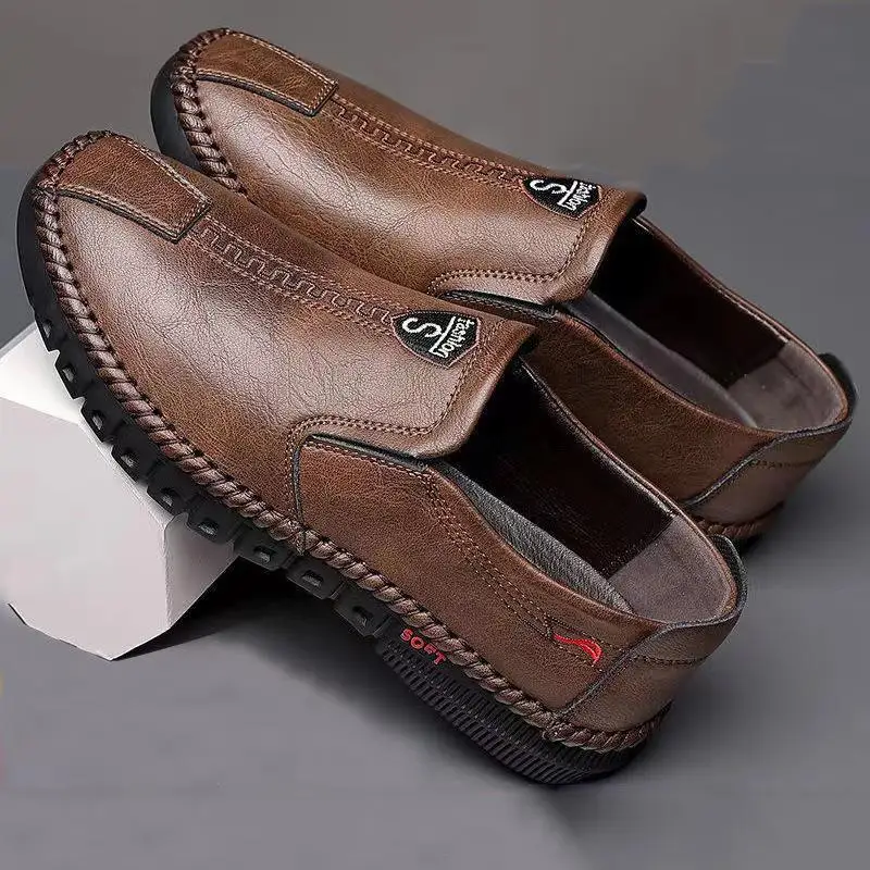 PU Leather Men's Business Shoes Upper Soft Face And Bottom Casual Size 39-44