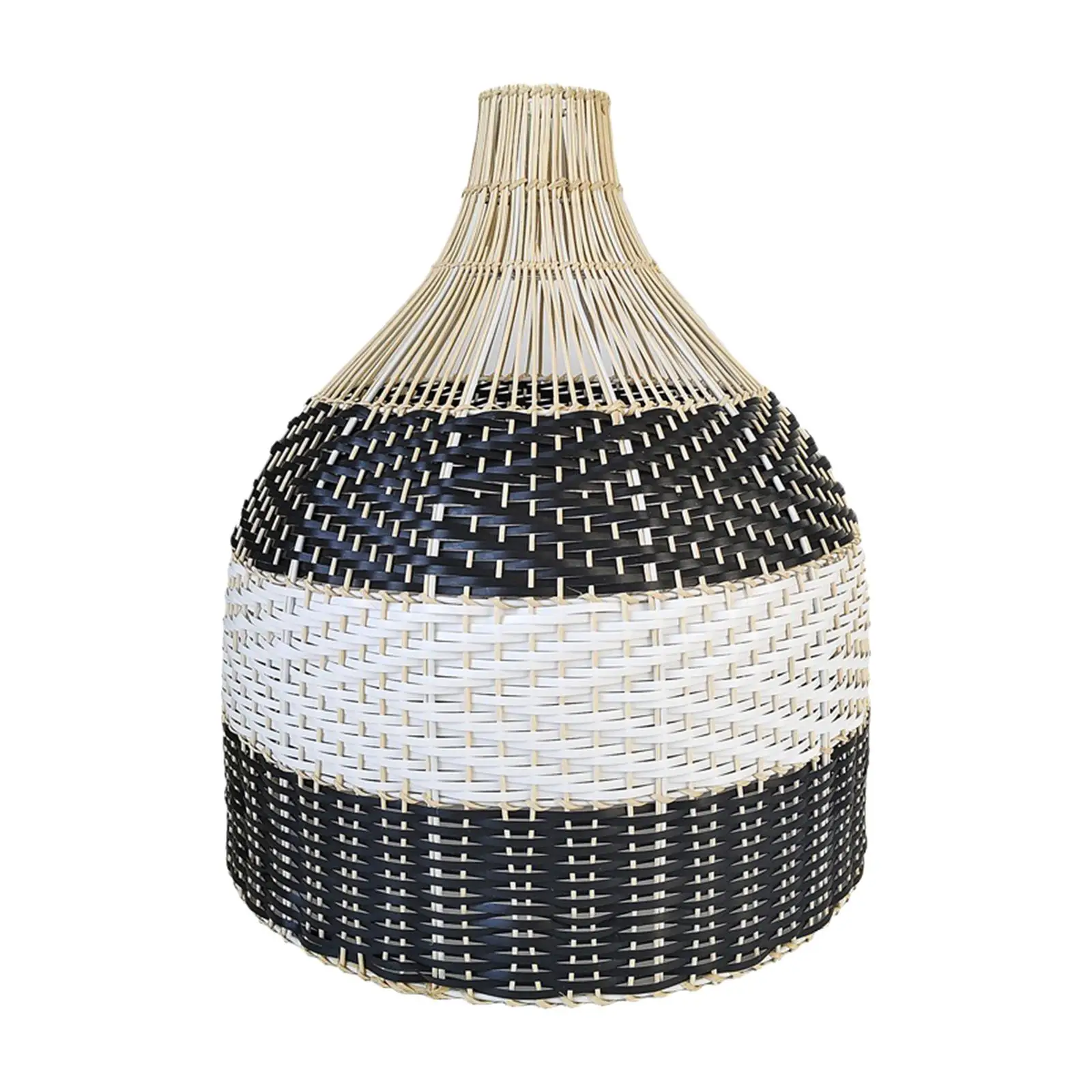 

Handwoven Rattan Lampshade Woven Pendant Lighting Cover Handcrafts Modern Sturdy for Bedroom Home Dining Room Farmhouse Kitchen