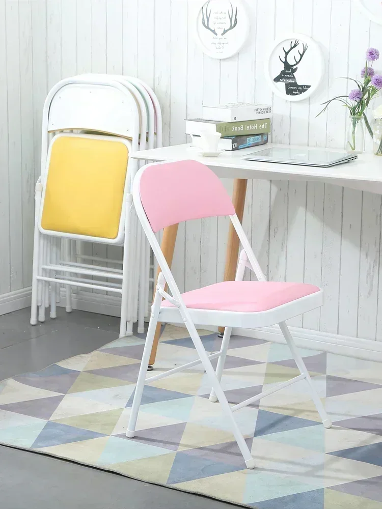 Folding Chairs Home Soft Chairs for Kitchen Office Trainning Computer Chair Minimalist Modern Dining Room Chairs Simple Foldable