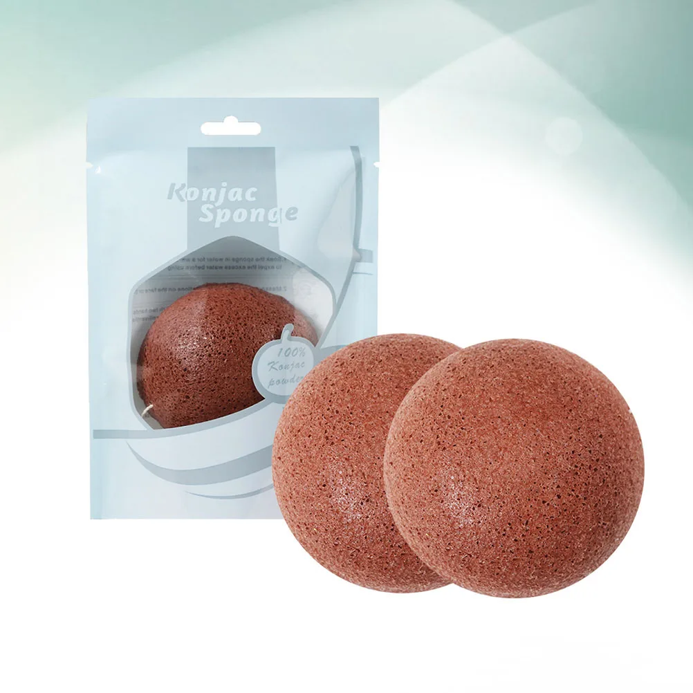 طقم غسيل الوجه مكون من 3 قطع من إسفنجات الوجه المضغوطة للنساء، وسادات غسيل وتقشير ومكياج الجيب