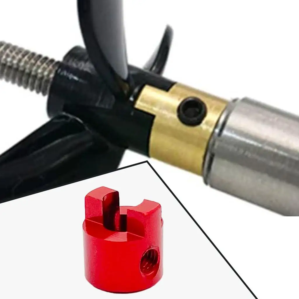 Boat Model Dog Shaft, Aluminum Alloy Crutch Connector, 1 Piece RC Speedboat Paddle Fork for Model Electric Boat, RC Boat
