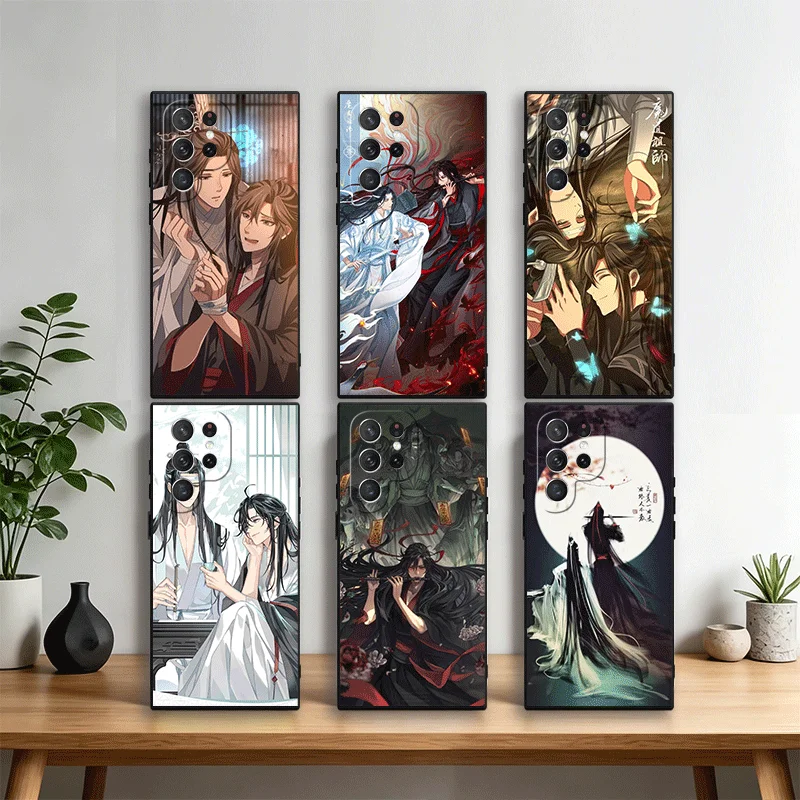 Mo Dao Zu Shi Anime Phone Case Cover for Samsung Galaxy S22 S23 Plus S24 FE S25 Edge S26 Ultra S20 S21 + Black Soft Shell