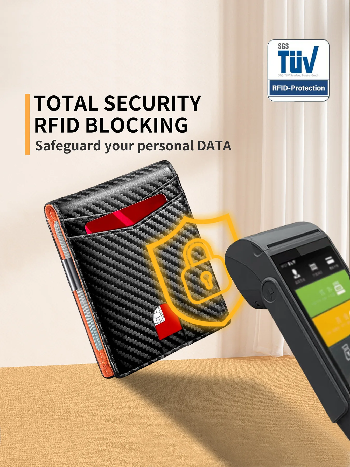 New 12-card ultra-thin multi-function card bag Business vertical anti-theft RFID card wallet for men microfiber leather