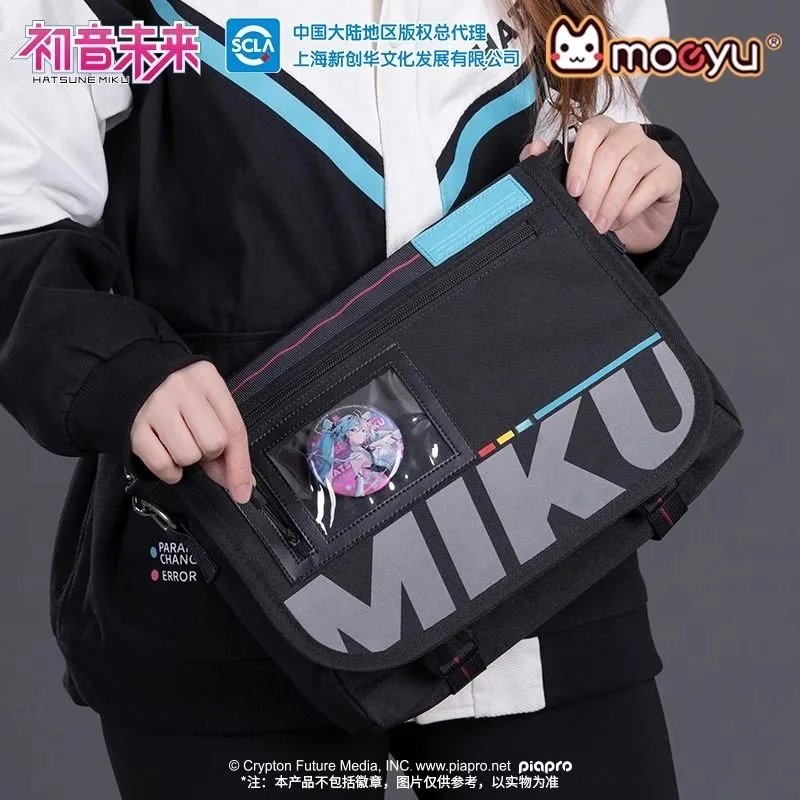 

Hatsune Miku Large Capacity shoulder bag creative cartoon Fashion printed magnetic buckle portable diagonal bag birthday gifts