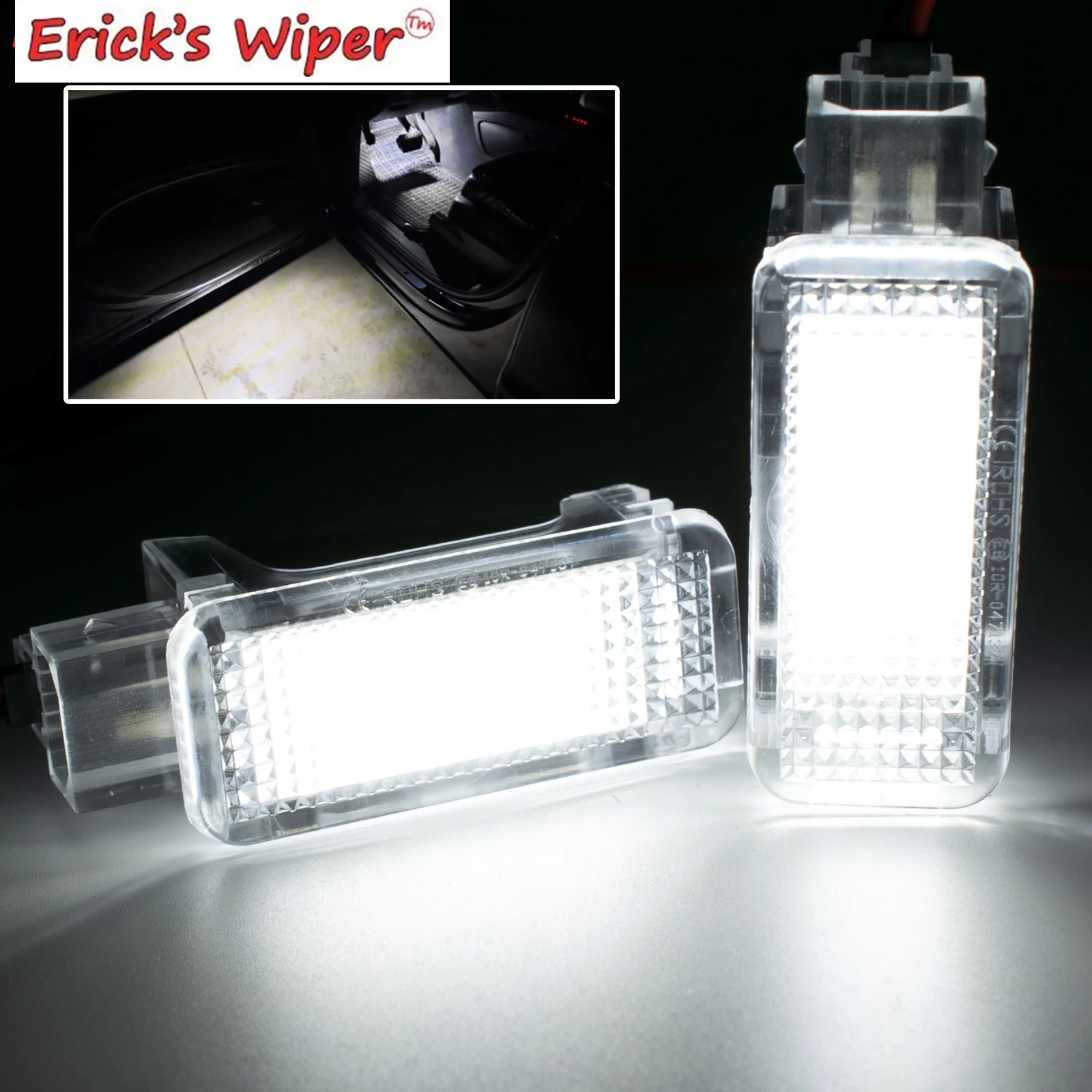 Xenon White LED Courtesy Under Door Footwell Light Trunk Lamp For Audi A2 A3 A4 A5 A6 A7 A8 RS4 RS6 R8 TT 4B0947415 7L6947101