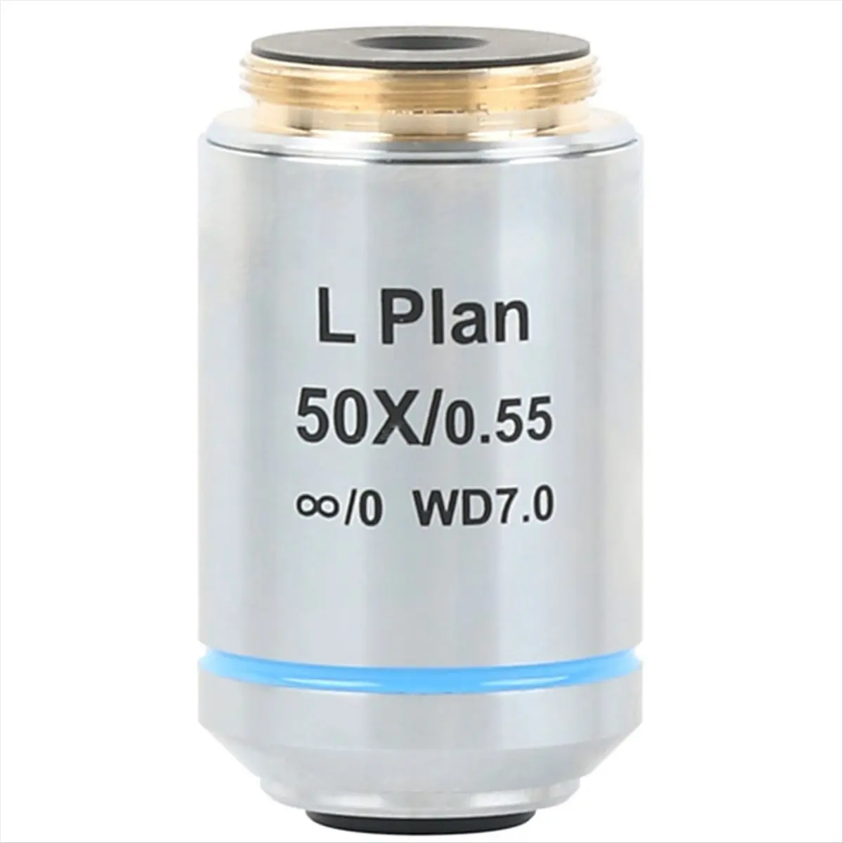 A72U Infinity Long Working Distance Metallurgical Microscope Plan Achromatic Objective Lens RMS Thread Interface 50X