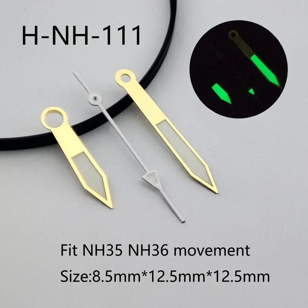 

Watch Hands SUB/SKX007 Hands Pointer Needle Green Luminous Watch Accessories Suitable for Nh35 Second Hands Nh36 Movement