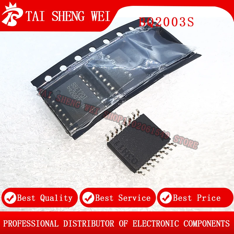 3 pcs, brand new original printed BQ2003S BQ2003STR battery charger SMD SOP-16 original
