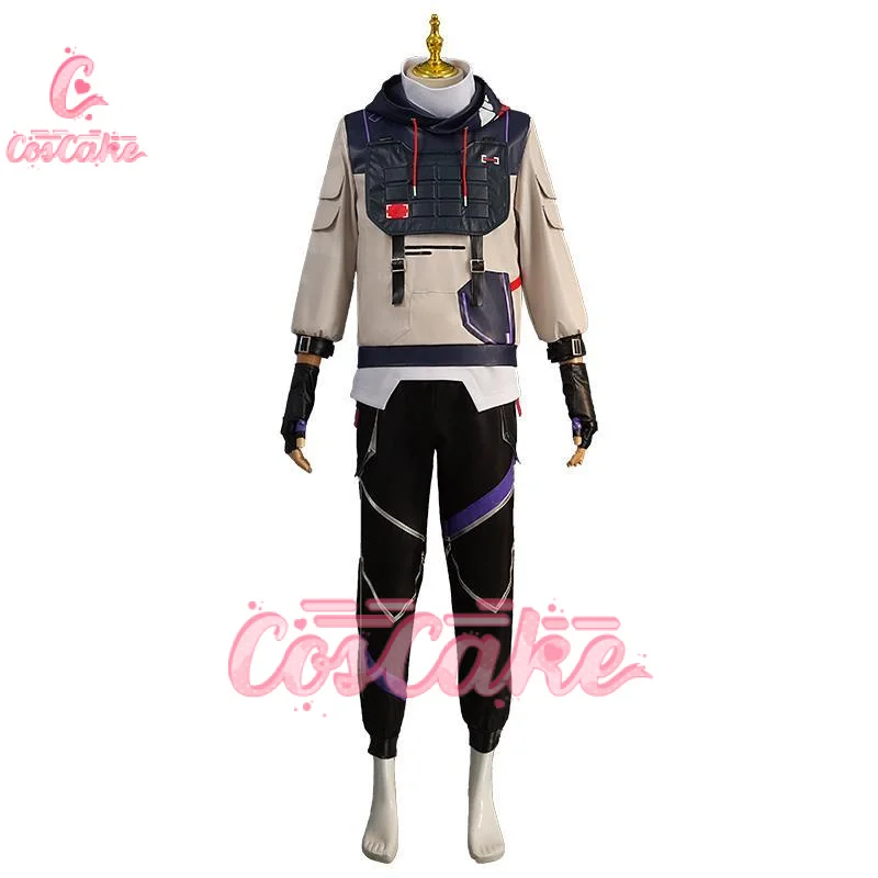 ISO Cosplay Fantasy Game Valorant Costume para Homens, Disfarce, Fantasia, Fantasia, Roupas, Dia das Bruxas, Carnaval, Festa, Roupas Masculinas