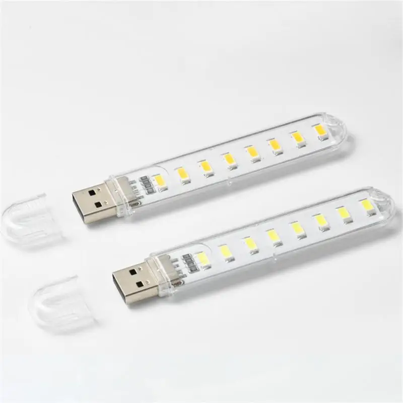 Mini Portable Led Usb Light 2-24LEDS Book Light Reading Night Light Warm White 5V Power 3000K-7000K For PC Laptop Mobile Power