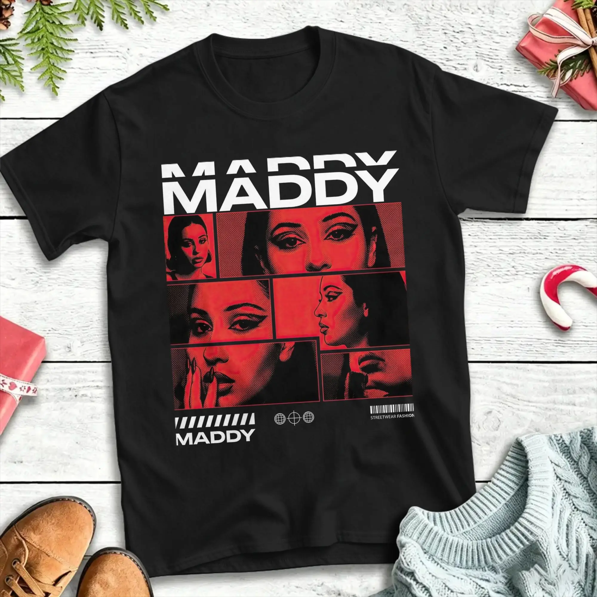 T-Shirt pour hommes Euphoria Maddy - Alexa Funny, en pur coton, à manches courtes, col rond, pour l'été