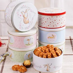 Fashion Cartoon Baking Floral Cookie Cakes DIY Cute Tin Storage for Children Gifts Dessert Home Decoration Candy Cookie Gift Box