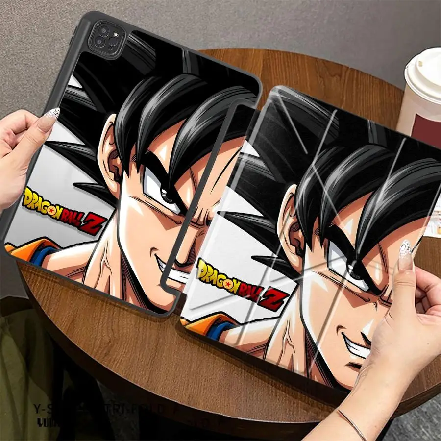Anime Dragons Balls with Pencil Slot Case for Apple iPad Mini 7 6 5 12th 10th Gen 9th Air 8 M2 M3 3 Pro M4 13 2025 2026 11th Air