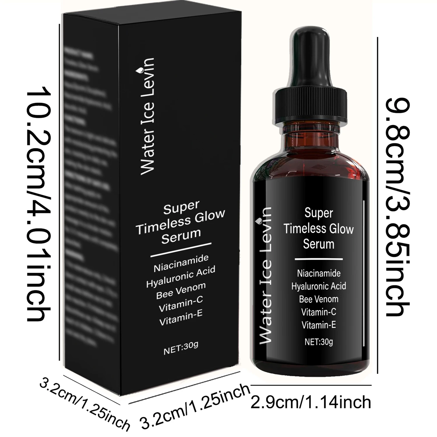 سيروم متوهج خالد - مدعوم بالنياسيناميد وحمض الهيالورونيك وفيتامين سم النحل C+E يضيء ويصلح ويجدد.