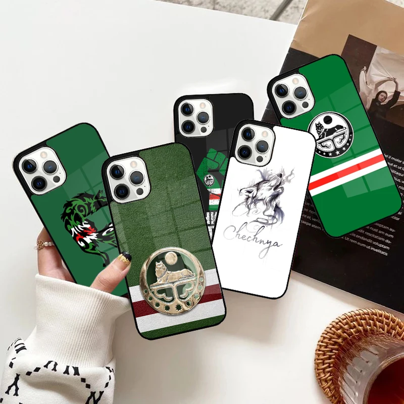 Chechnya Flag Phone Case Magnetic for iPhone 15 16 14 13 Pro Max 11 12 Mini Magsafe Wireless Charging Cover