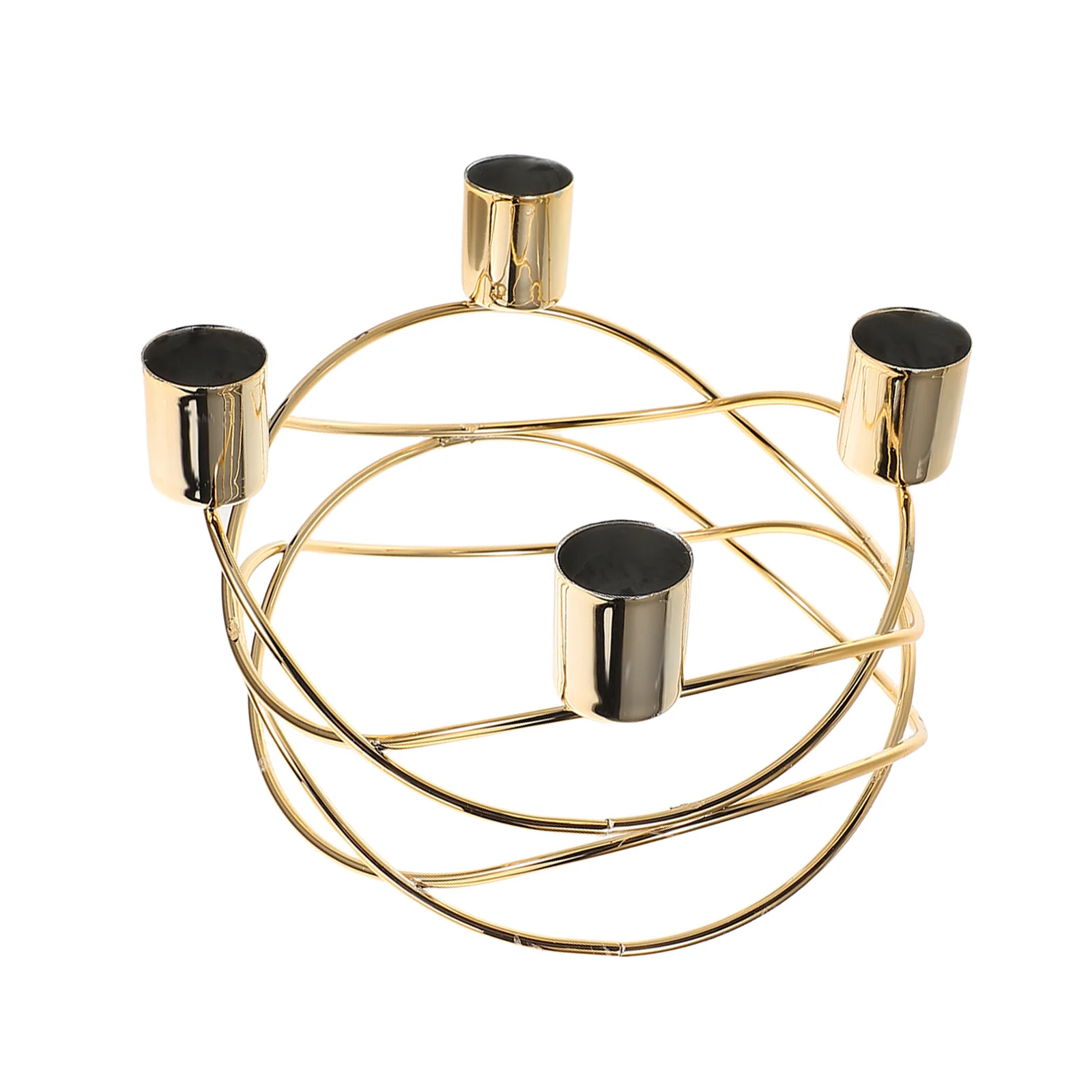 

Gold Plated Iron Holder Exquisite Craftsmanship Romantic Wedding Table Decoration Centerpiece Elegant Holders