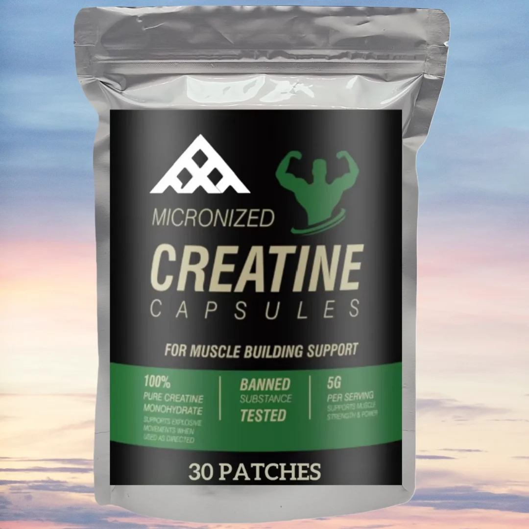 Creatine Monohydrate Transdermal Patches For Muscle Growth, Increased Strength, Enhanced Energy Output 30 Patches