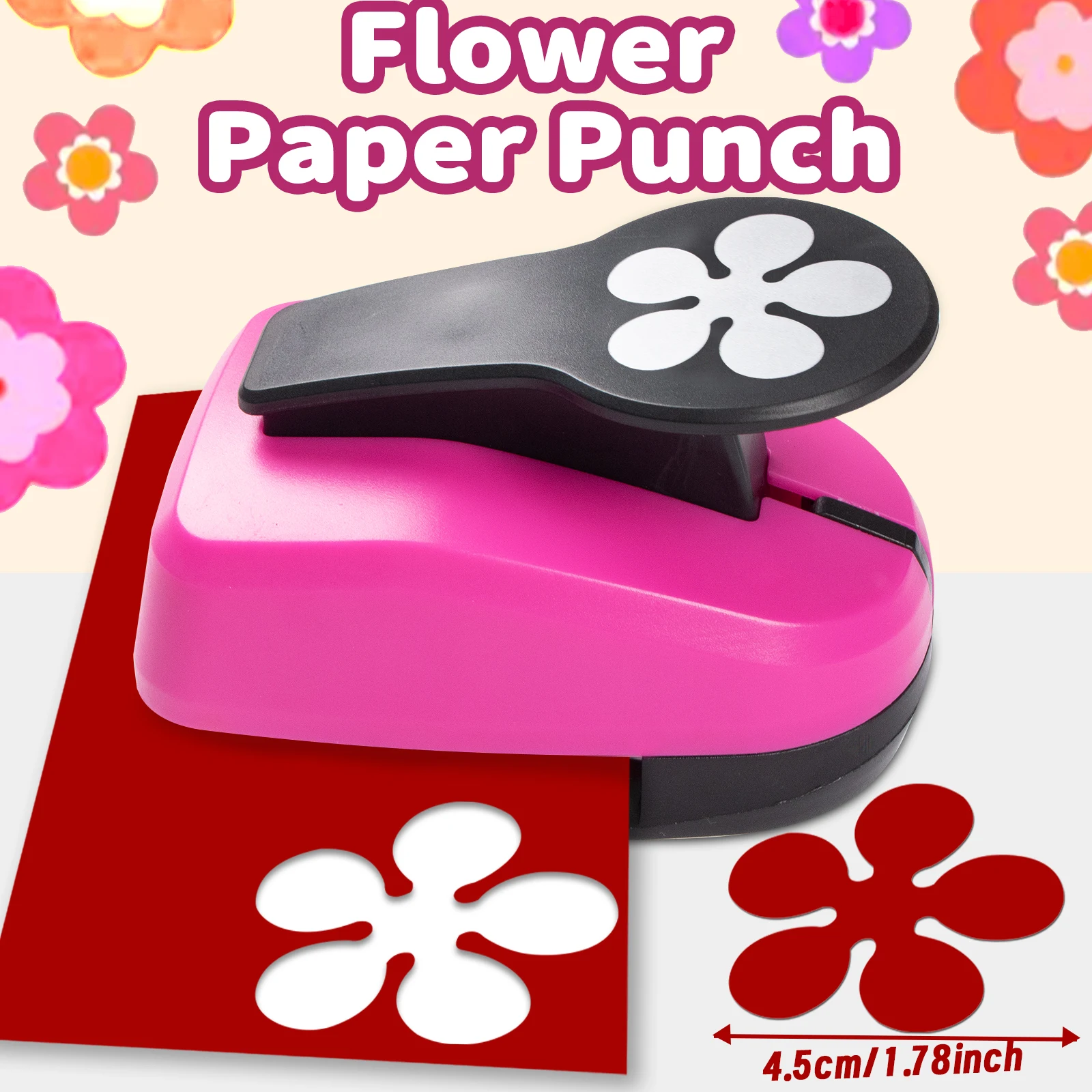 Paper cutter for crafts Hole Punch Puncher Punches Tool 50mm 2 inch Flower Paper Shapes Hole for card making custom scrapbooking