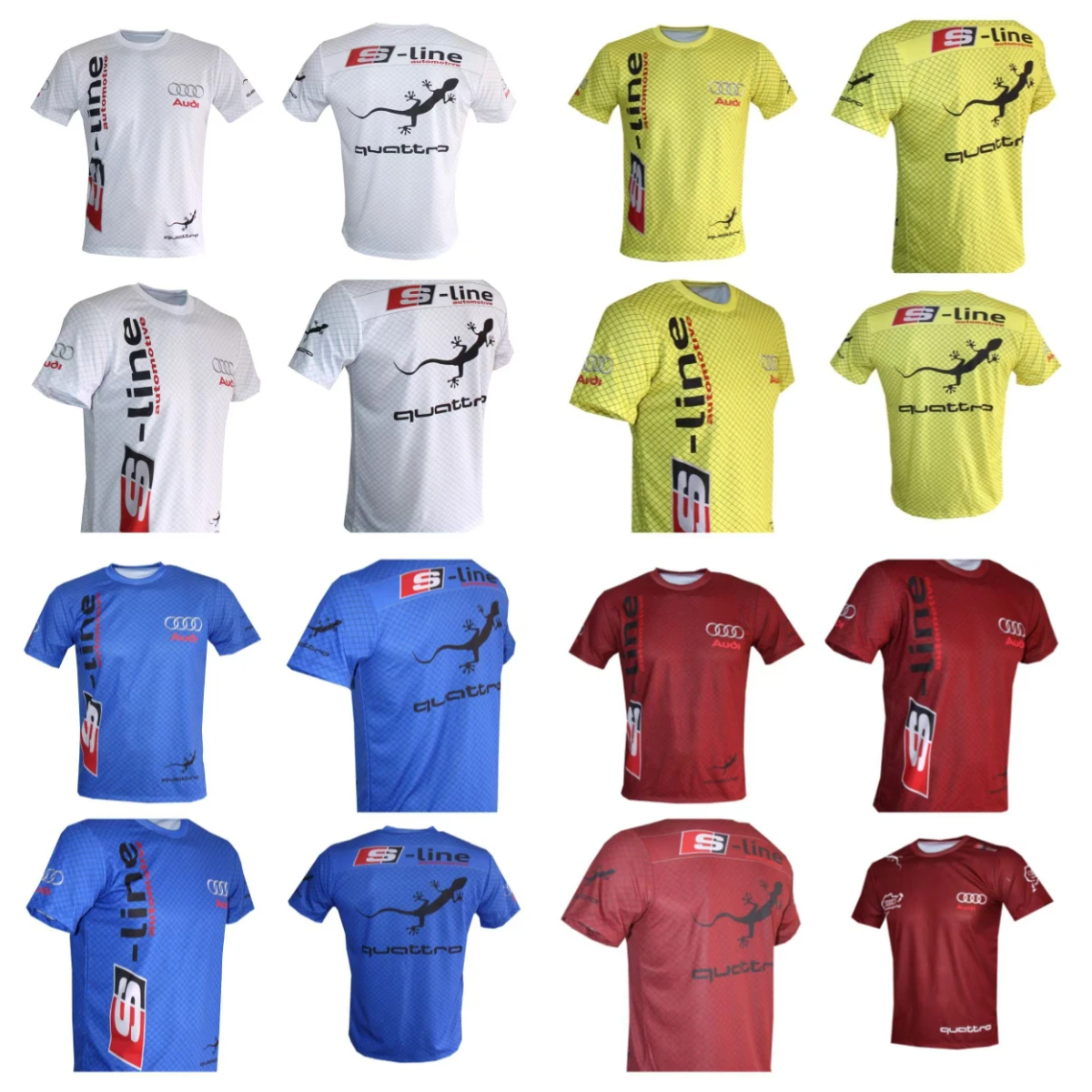 

Лето 2022, новейшая мужская быстросохнущая футболка Audi, гоночный костюм, новый мотоциклетный дышащий свободный модный повседневный костюм с короткими рукавами Y2K