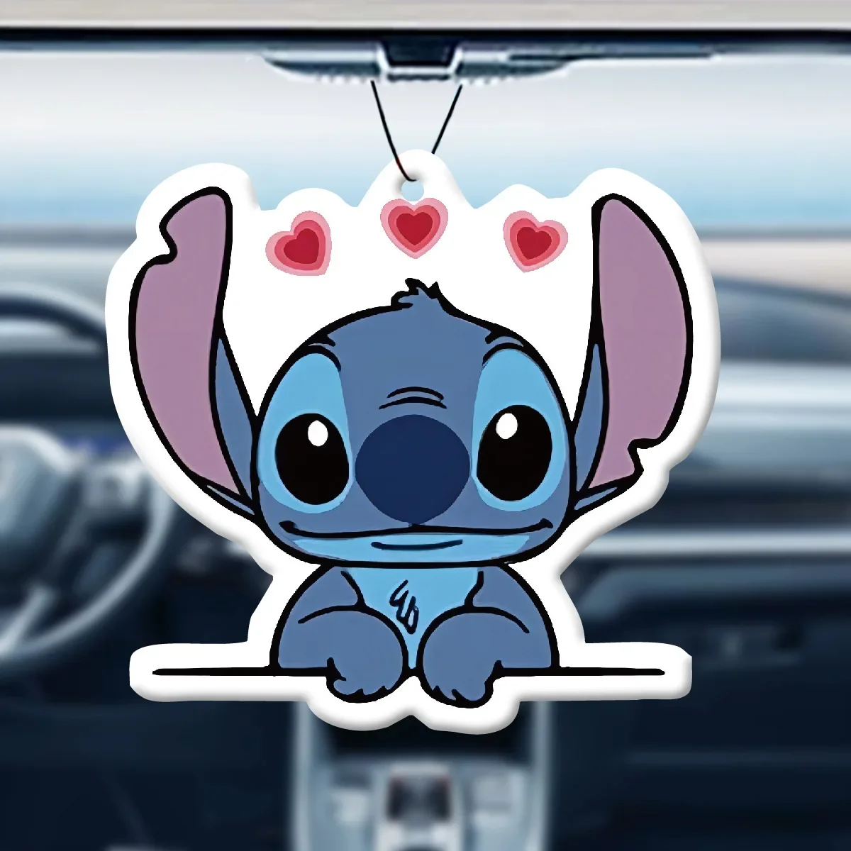 Disney Stitch-fragancia de larga duración para coche, accesorio ligero para decoración Interior, colgante para armario, regalo, novedad