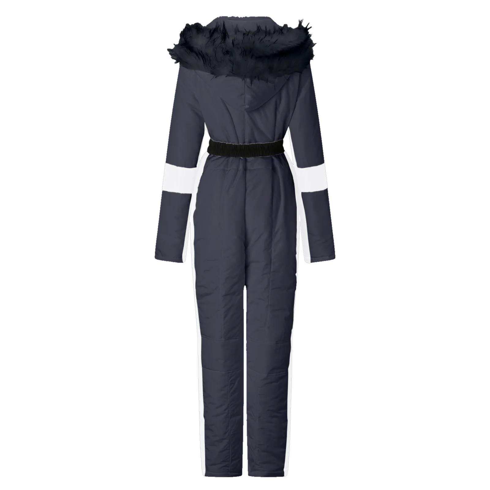 Winter Ski Suit For Women Warm Waterproof Snow Overalls Outdoor Sports Ski Jumpsuit One Piece Snowboard Clothes With Fur Collar