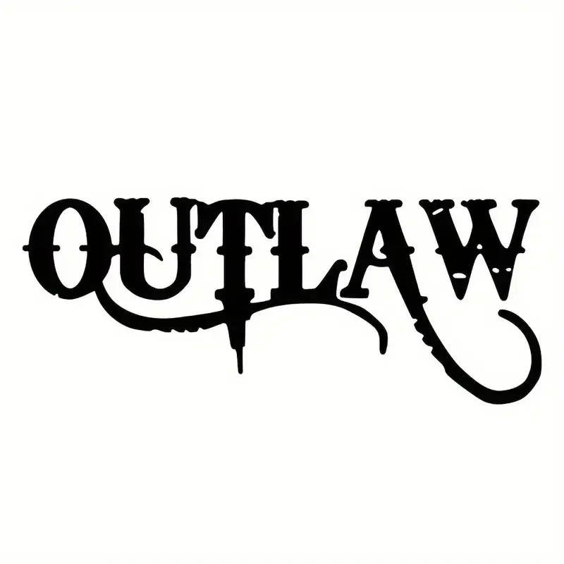 Heiße große Outlaw Auto Aufkleber Auto Styling Dekoration, Laptop Aufkleber wasserdichte Vinyl Aufkleber für Auto