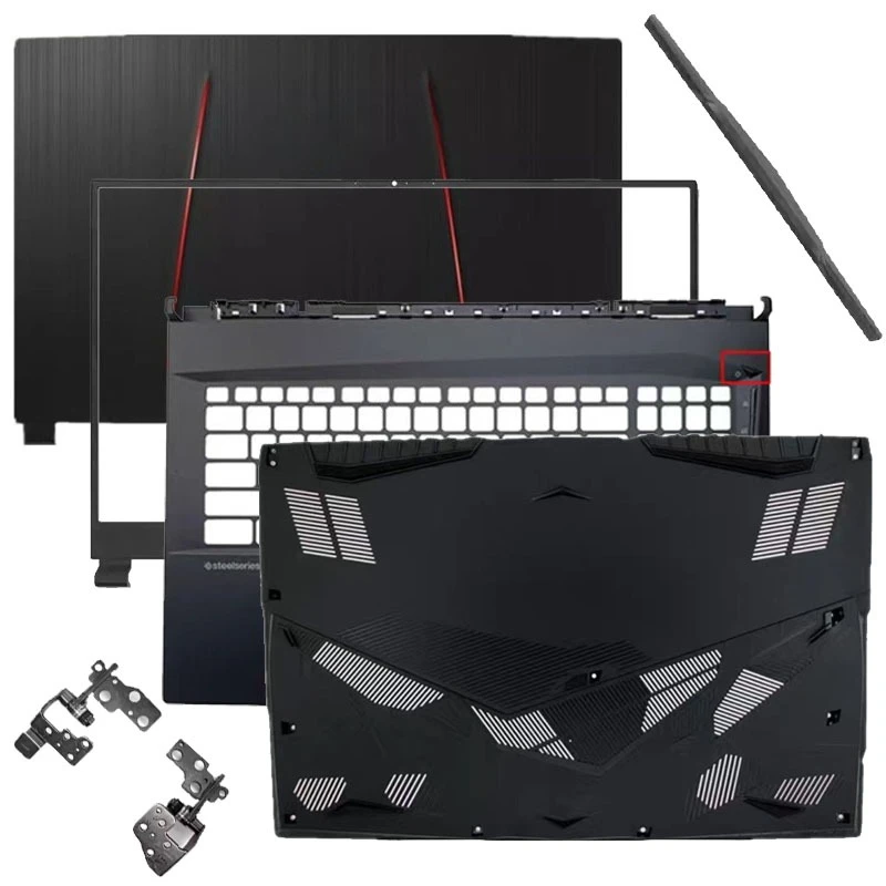 

For GE75 8RE 8RF MS-17E2 17E9 17E1 top cover bezel screen back case frmae palmrest bottom shell upper lower cover hinge