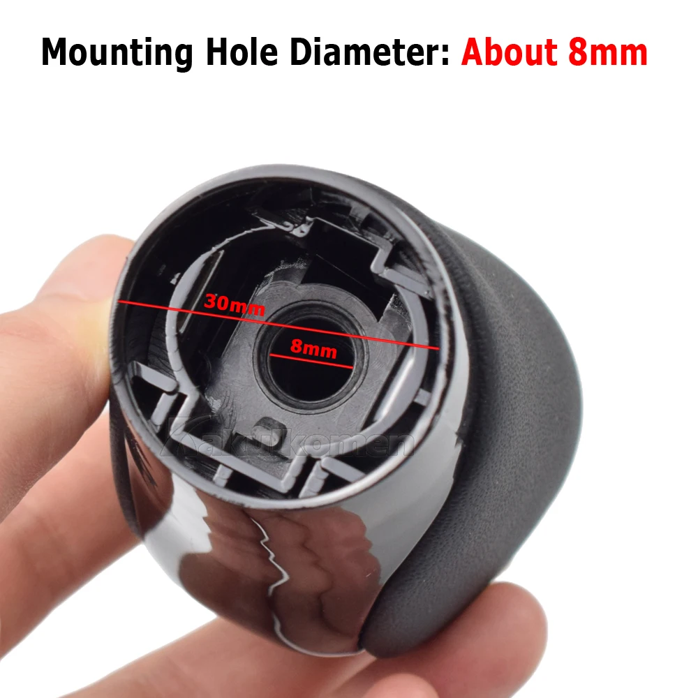 AT Leather Gear Shift Knob For Lexus ES350 GS300 GS350 GX460 NX300 IS250 IS350 RX350 RC300 RC350 POMO Arm Ball Shifter Stick Pen