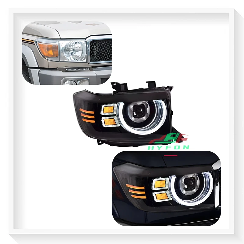 

BR BR For Landcruiser Land Cruiser LC70 LC71 LC76 LC78 LC79 2006-2023 Upgrade Full LED Headlight Assembly Plug and Play
