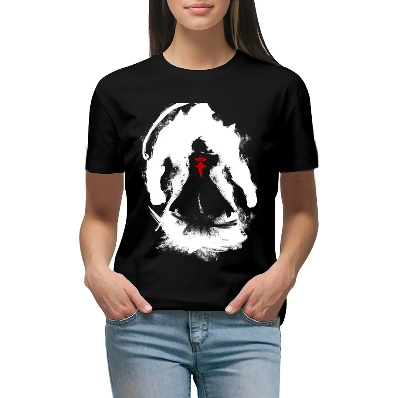 

Elric Brothers - FMA T-Shirt vintage clothes customs design your own cute tops oversized t shirts for Women