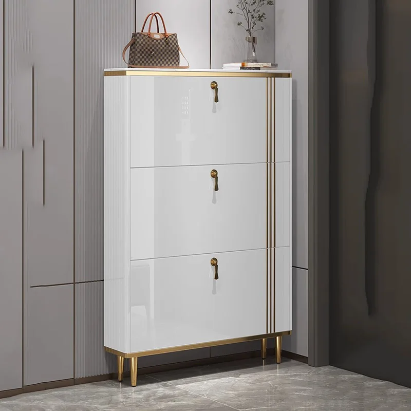 Italian Luxury Shoe Cabinet Designer Bedroom College Dorm Essentials Shoe Shelf Storage Narrow Gabinete Shoemakers Furniture