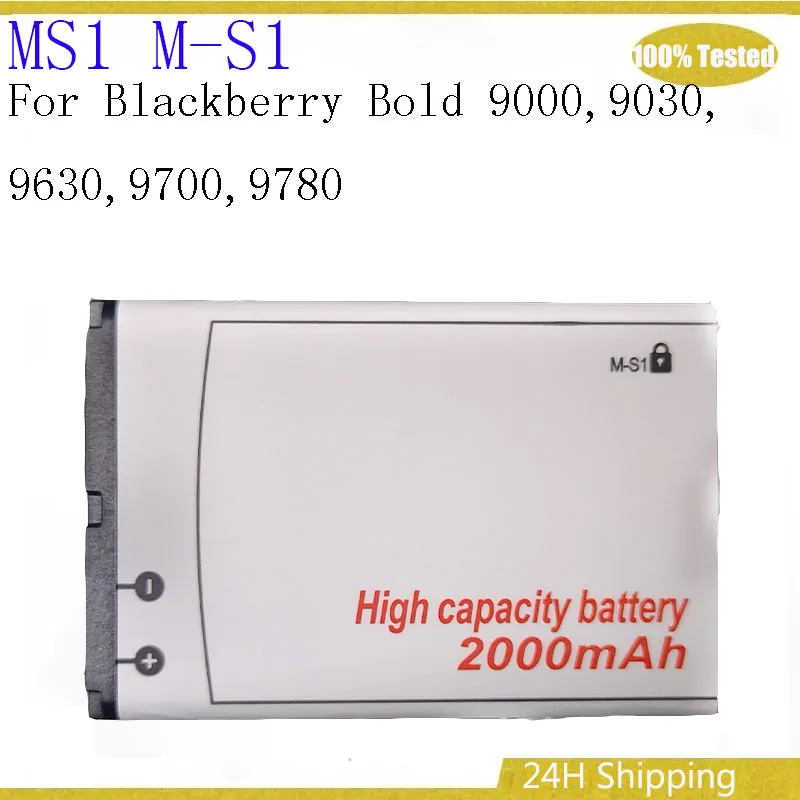 

Аккумулятор MS1 M-S1 большой емкости 2000 мАч для Blackberry Bold 9000 9030 9630 9700 9780 Bateria для мобильного телефона