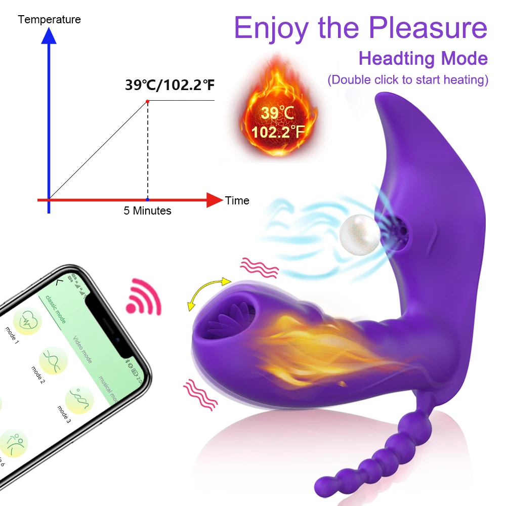 Wireless Remote Control 3 in 1 Bluetooth APP Dildo Vibrator Vagina Sucker Clitoris Stimulator Sex Toys for Women Couple Adult 18