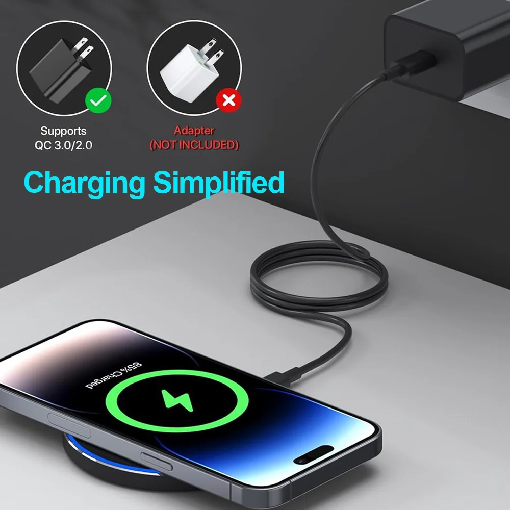 40W Wireless Charger Stand Fast Charging Dock for iPhone 17-11 X XR Samsung S22 S21 Xiaomi Android Phones - view 2