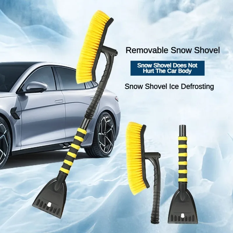 Winter Car Snow Brush Extendable Cleaning Removal Shovel Scraper Auto Brushes Windshield Deicer Remover Tools Wash Defroster