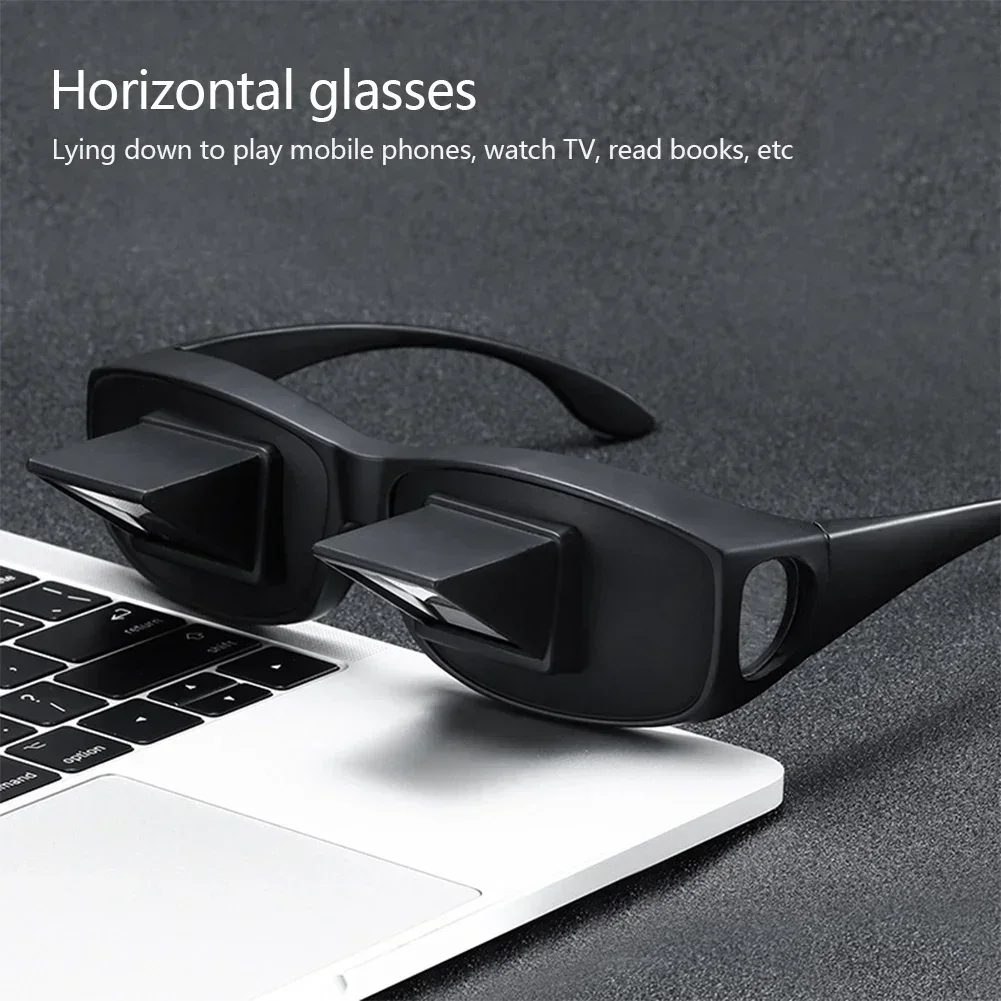 Lazy Eyeglasses Creative Periscope Horizontal Reading Books Sit Glasses On Bed Lie Down View TV Myopia Usable Prism Spectacles