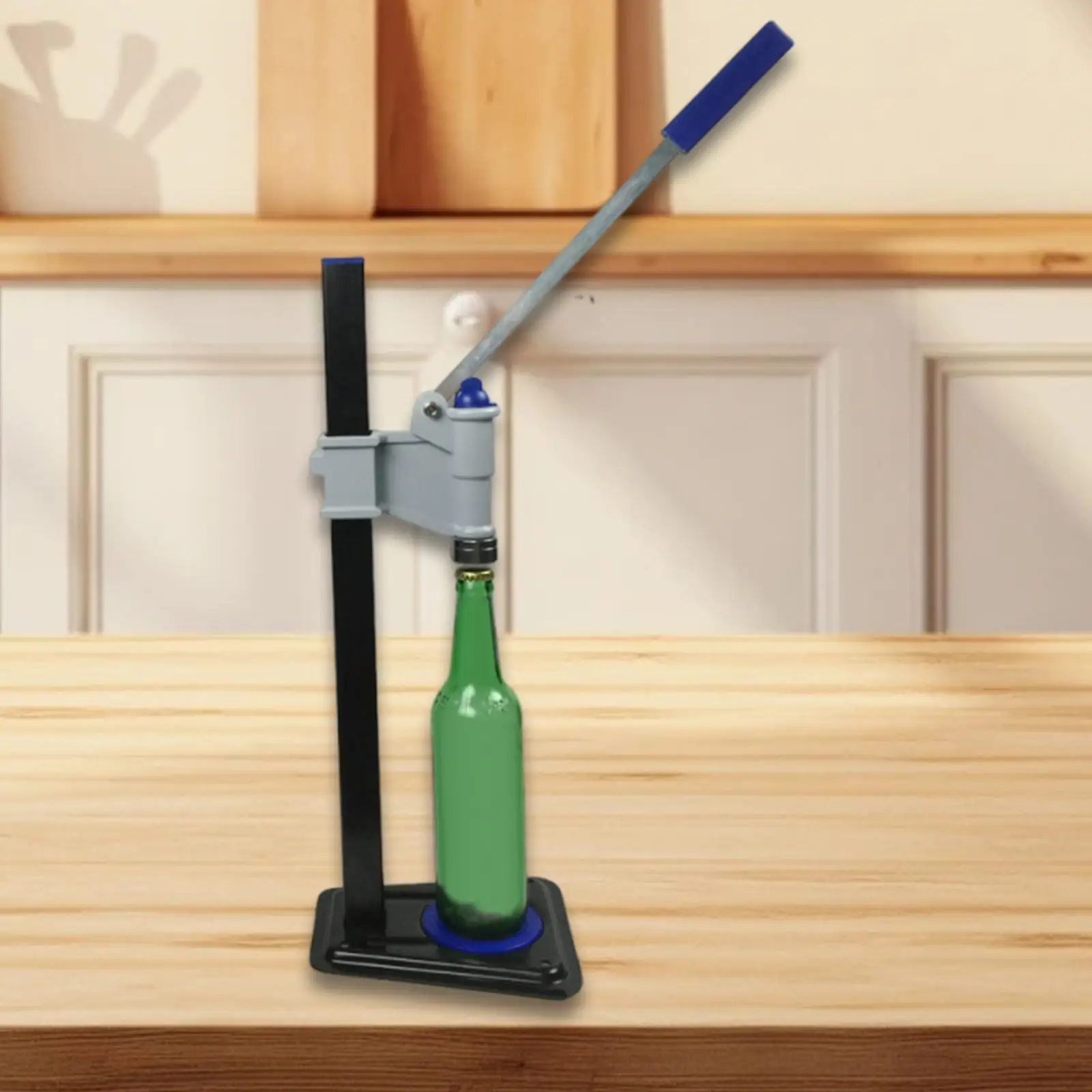 

Металлический укупорщик для бутылок, универсальный пресс для укупорки пивных бутылок, надежный рычажный укупорщик для пивных колпачков 30 мм