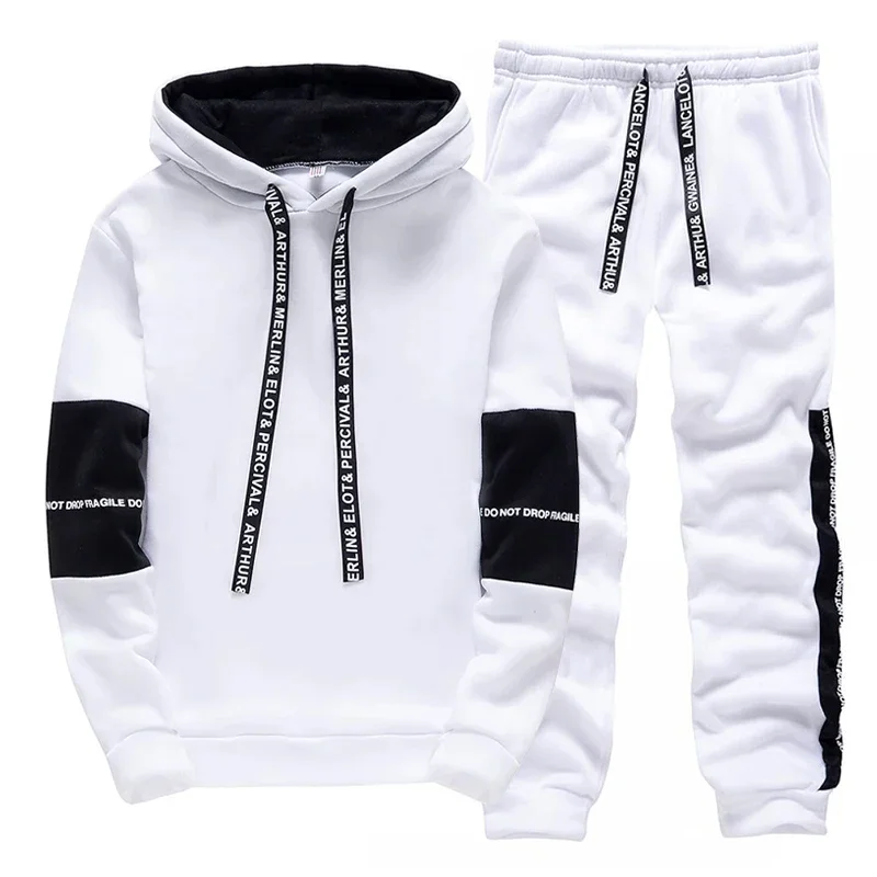 Tracksuit for Man Casual Hooded Sweatshirts Outdoors Sports Jogging Men's Clothing Autumn Winter Fashion Single Hoodies Pants view 4