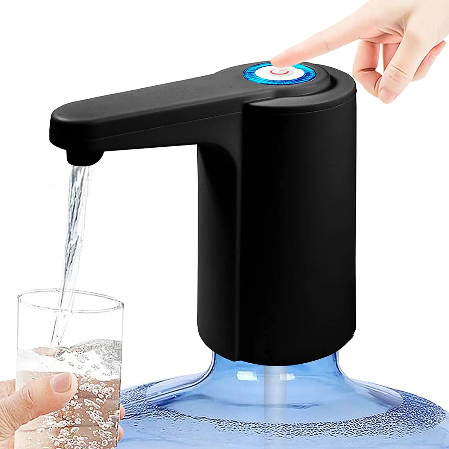 Dispensador de agua A09G de 5 galones, bomba de agua para botella de 5 galones, bomba de jarra de agua, recargable por USB, Universal, automática