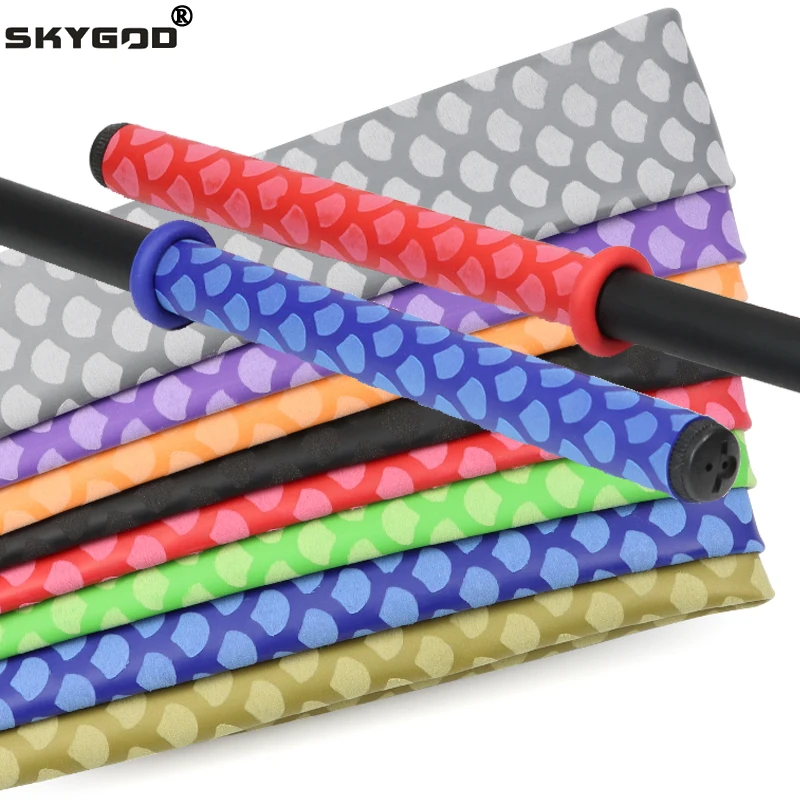 1m Non Slip Fishing Rod Heat Shrink Tube Diameter 15/18/20/22/25/28/30/35/40/45mm Bicycle Handle Bar Grip Anti-Skid Cover Case